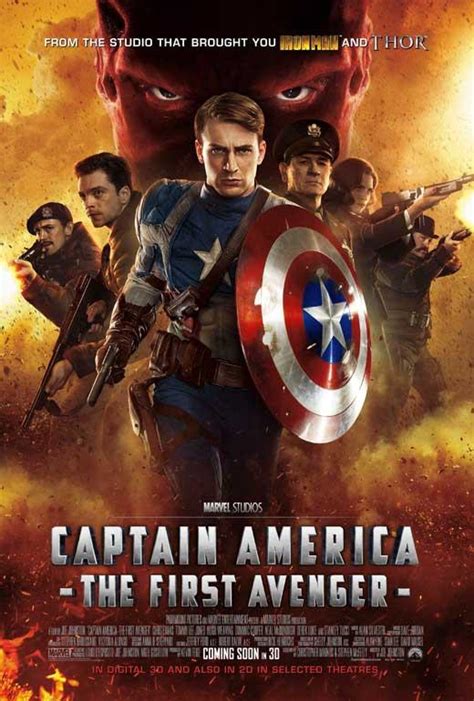 Affiche Du Film Captain America First Avenger
