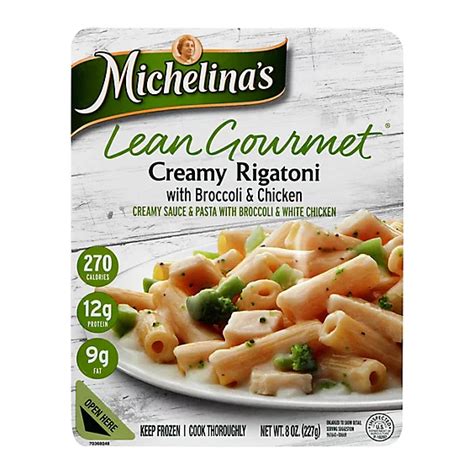 Michelinas Frozen Meal Lean Gourmet Rigatoni Creamy With Broccoli