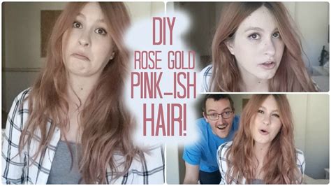 Diy Rose Goldpink Ish Hair Youtube
