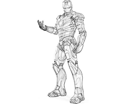 Get Iron Man Mark Coloring Pages Background Coloring
