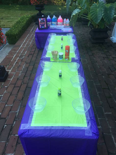 Slime Station Slime Party Slime Birthday Glow Birthday Party