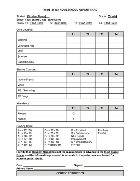 Report Card Printable That Are Crush Report Card Template School