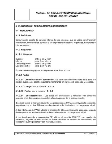 Manual De Documentación Organizacional Norma Gtc 185 Icontec