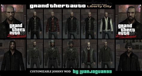 Gta Eflc Tlad Customizable Johnny Mod By Luanjaguar93 For Grand