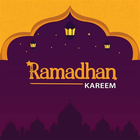 Premium Vector Happy Ramadan Concept Illustration Vector