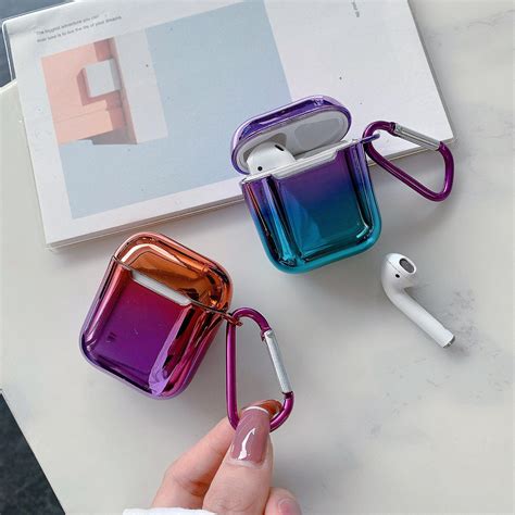 Protective Skin Case For Airpods 1 2 3 Pro Gradient Plating Shinny Tpu