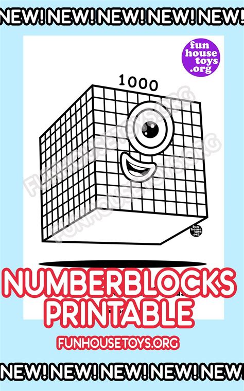 New And Fun Numberblocks Printables On Fun House Toys In 2020 Fun