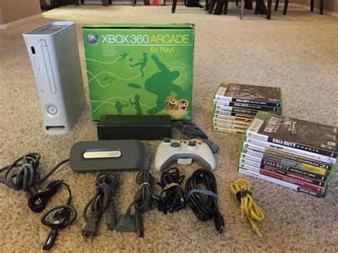 Microsoft Xbox 360 Arcade 20gb Console 16 Games Xbox 360 Wireless