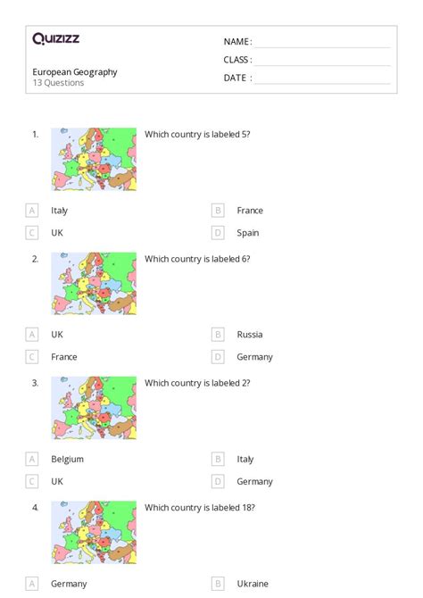 50 Geography Worksheets For 6th Grade On Quizizz Free And Printable