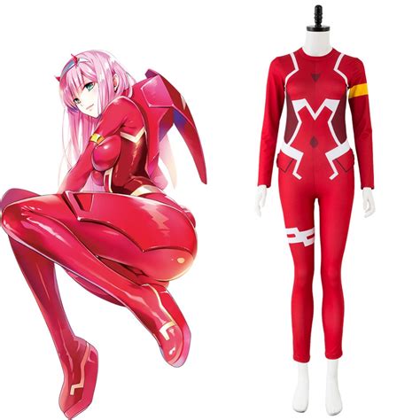 Code Zero Two Cosplay Costume Pilot Jumpsuit Outfit Darling In The