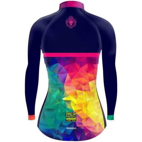 Jersey De Ciclismo Estandar Mujer Dama Manga Larga Jdl597 Rex Factory