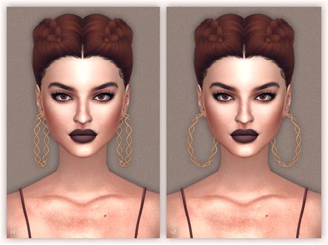 Sims 4 Ccs The Best Twisted Hoop Earrings By Salem