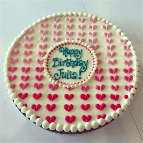 Ombre Heart Cookie Cake Hayley Cakes And Cookies Hayley Cakes And Cookies