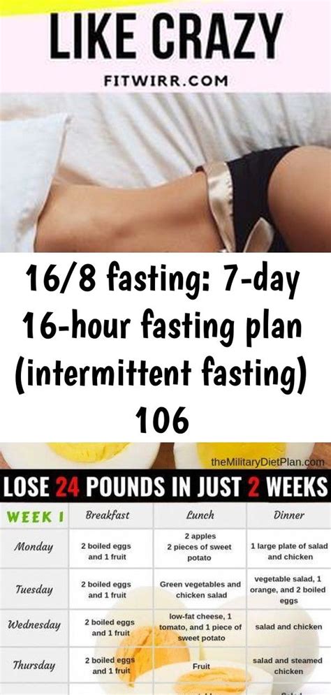 168 Fasting 7 Day 16 Hour Fasting Plan Intermittent Fasting 106