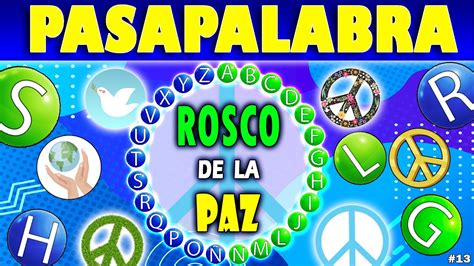 Juego De Pasapalabra El Rosco De La Paz Mejora Tu Concentraci N