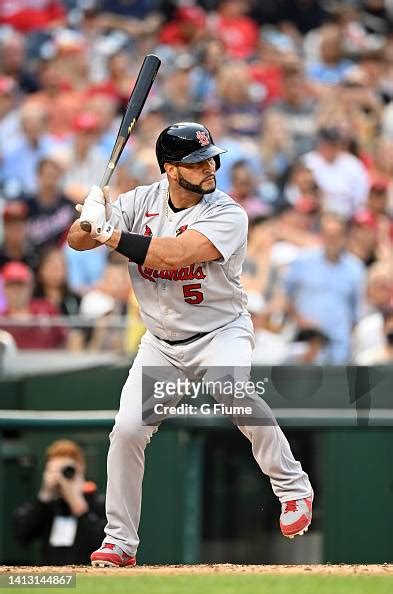 Albert Pujols Of The St Louis Cardinals Bats Against The Washington