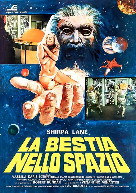 La Bestia Nello Spazio Beast In Space Poster Painting By Lee Jessica