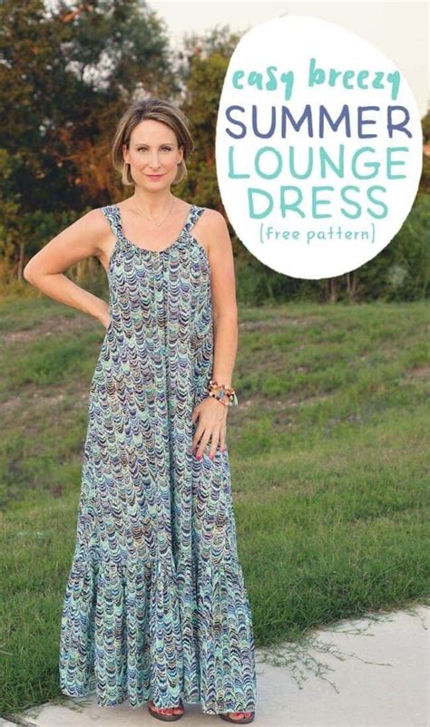 Easy Breezy Summer Lounge Dress Pattern And Tutorial