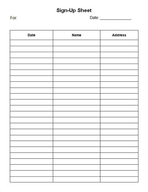 Sign Up Sheet Template 13 Download Free Documents In Word Pdf Excel
