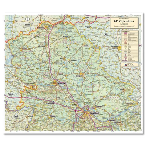 Vojvodina Road Map Magic Map
