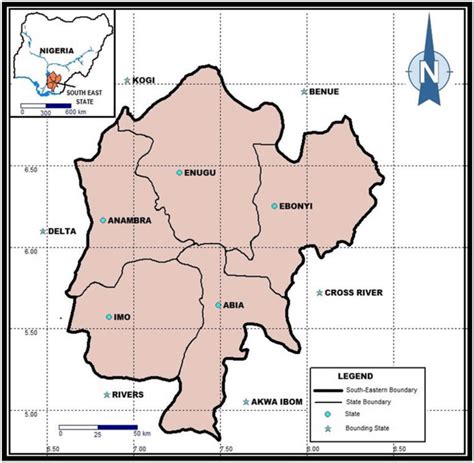 Map Of Southeast Nigeria 13 Download Scientific Diagram