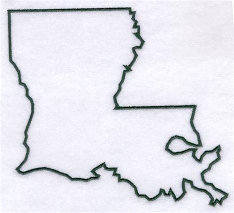 Louisiana State Outline Tattoo