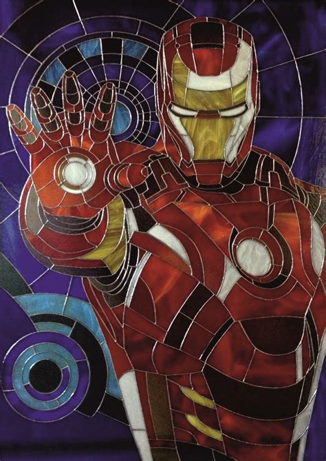 Stained Glass Heroes And Villains By Art Brothers Movie Wall Art