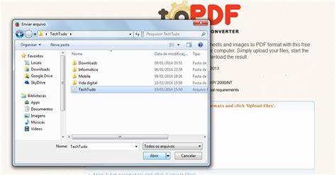 Como Converter Fotos Jpeg E Arquivos Para Pdf Sem Baixar Programas