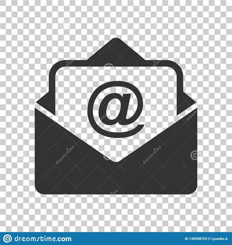 Mail Envelope Icon In Flat Style. Email Message Vector Illustration On ...