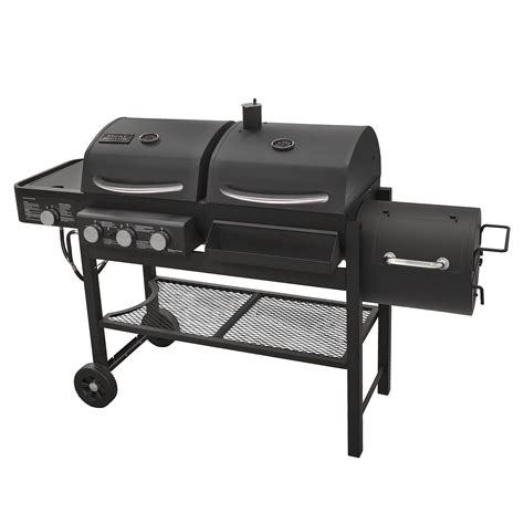 Smoke Hollow Tc3718sb Gas Charcoal Smoker Combination Grill With Side