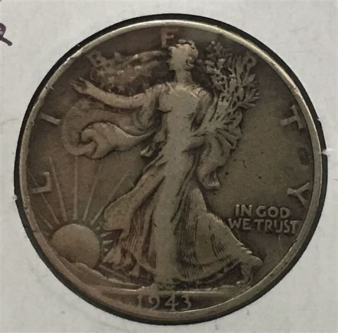 1943 P Walking Liberty Half Dollar Toned For Sale Buy Now Online