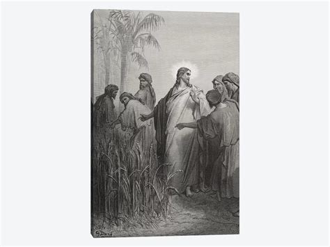 Jesus And His Disciples In The Corn Field Art Print Gustave Dore