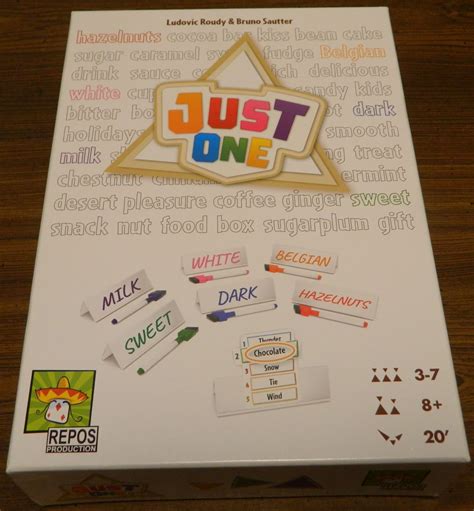 Just One Board Game Review And Rules Geeky Hobbies