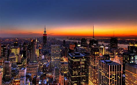 Night city manhattan york cityscape new. New York City 4K Wallpapers - Wallpaper Cave