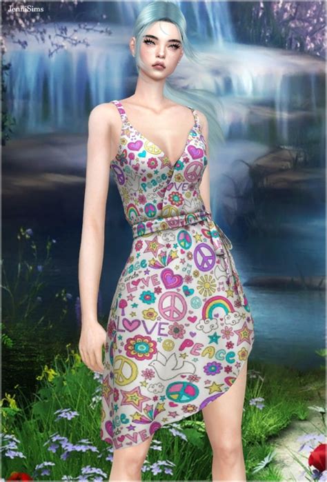 Jenni Sims Base Game Dress • Sims 4 Downloads