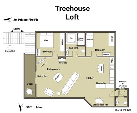 Tiny cabin house plans and small cottage & carriage house plans. NLRO-Treehouse-Cabin-Kabetogama - Northern Lights Resort