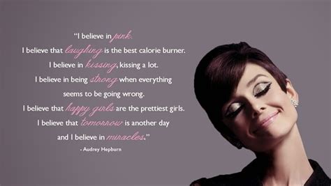I believe that laughing is the best calorie burner. Facebook Quotes I Believe In Pink Audrey Hepburn. QuotesGram