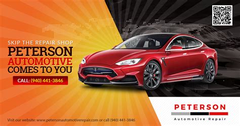 Bold Modern Auto Repair Banner Ad Design For Peterson Automotive