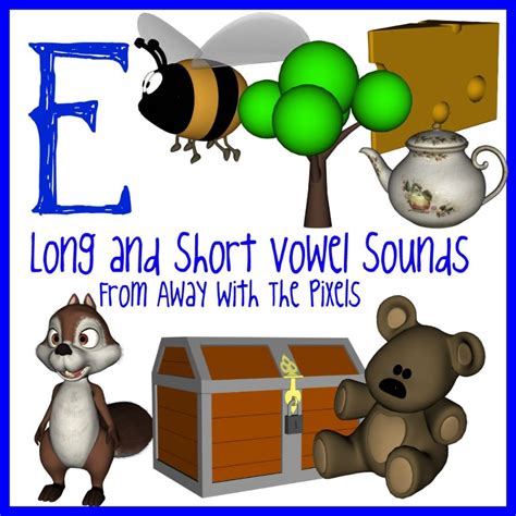 E Long And Short Vowel Clip Art Large High Quality Clipart For