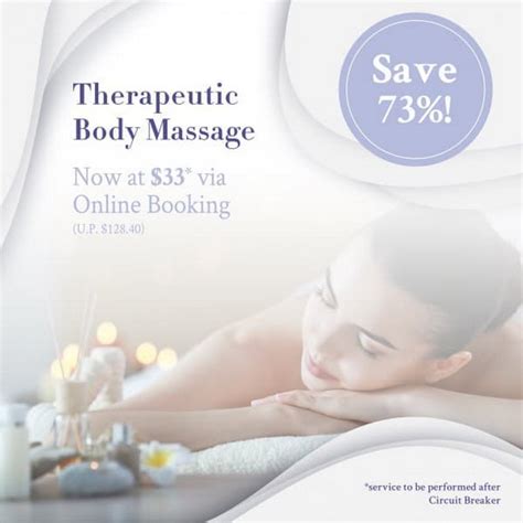 17 Apr 2020 Onward Spa Elements Therapeutic Body Massage Promo Sg
