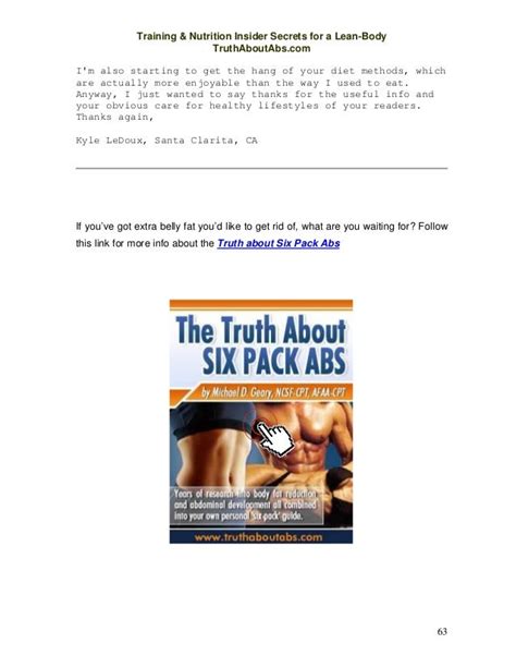 The Truth About Six Pack Abs™ By Mike Geary Pdf E Book Free Download