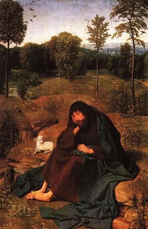 John The Baptist In The Wilderness Painting Geertgen Tot Sint Jans