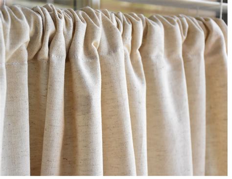 Organic Linen Cotton Curtain Blackout Lining Available On Etsy