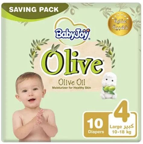 Baby Joy Olive Oil Size 4 Large 10 To 18 Kg Saving Pack 10 Diapers