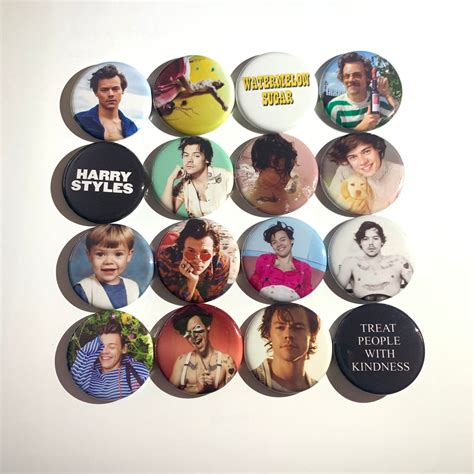 Harry Styles Huge Lot Of Pins Button Set Etsy
