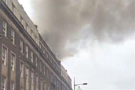 Edgware Road Fire Smoke Billows Into The Air As Blaze Breaks Out In