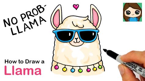 How To Draw A Llama Cute Pun Art 11