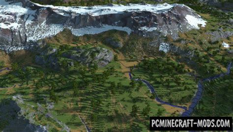 River Valley Custom Terrain Map For Minecraft 1204 1202 Pc Java Mods