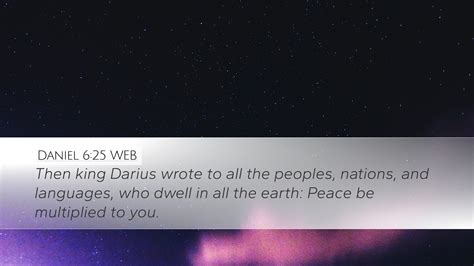 Daniel 625 Web Desktop Wallpaper Then King Darius Wrote To All The