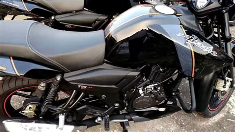 The new tvs apache rtr 160 4v comes with a somewhat new design and a completely redesigned head section. TVS Apache RTR 160 black color BSIV double disc // On road ...